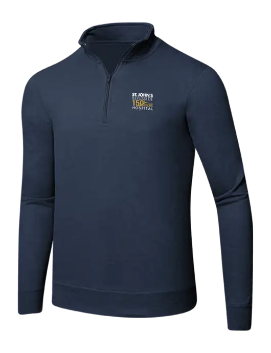 Team Navy 8.5 oz Ring Spun 1/4 Zip Pullover Sweatshirt w/St. John's 150+ Logo