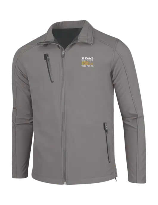 Medium Grey Welded Softshell Jacket w/St. John's 150+ Logo