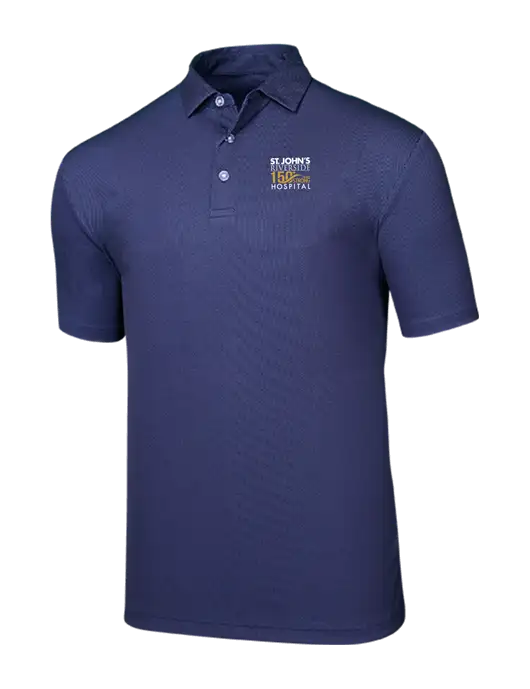 Callaway Birdseye Navy Polo w/St. John's 150+ Logo