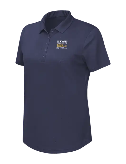 Callaway Womens Birdseye Navy Polo w/St. John's 150+ Logo