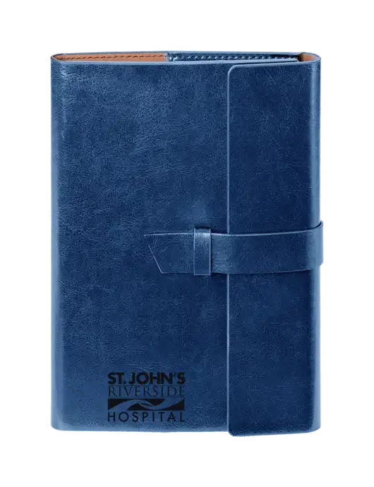 Fabrizio Blue 6.875 x 9.56 Portfolio w/St. John's Riverside Logo