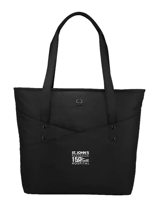 OGIO Black Downtown Tote 
 w/St. John's 150+ Logo
