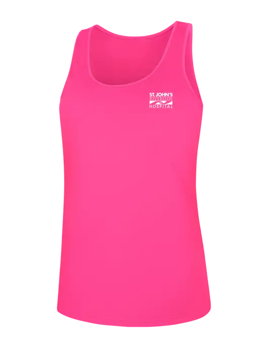 Womens Fuchsia PosiCharge Competitor Racerback Tank w/St. John's Riverside Logo
