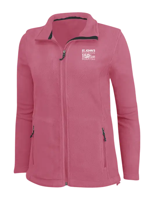 Womens Pink Fleece Jacket w/St. John's 150+ Logo