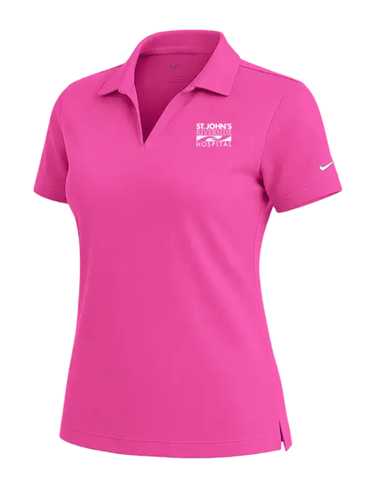 NIKE Fuchsia Womens Dri-Fit Micro Pique Polo w/St. John's Riverside Logo