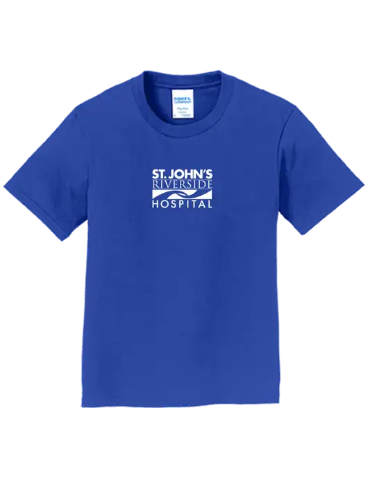 Youth Ring Spun Royal 4.5 oz T-Shirt w/St. John's Riverside Logo