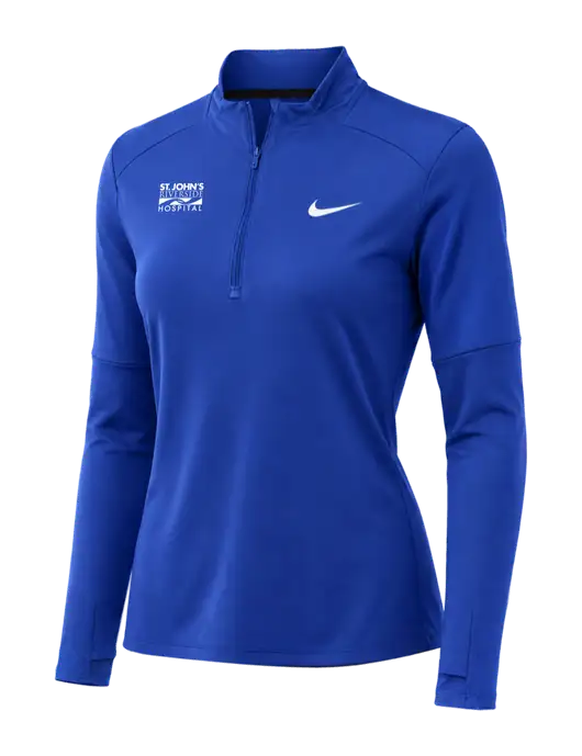 Nike Royal Womens Dri-FIT Element 1/2-Zip Pullover w/St. John's Riverside Logo