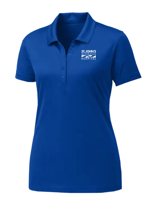 Womens Royal PosiCharge Competitor Polo w/St. John's Riverside Logo