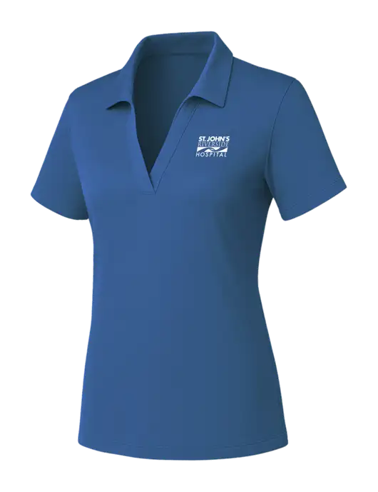 Womens Slate Blue PosiCharge RacerMesh Polo w/St. John's Riverside Logo
