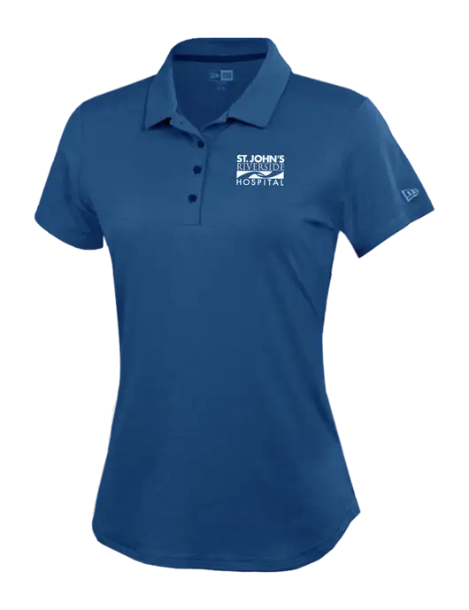 New Era Womens Power Royal Heather Polo w/St. John's Riverside Logo