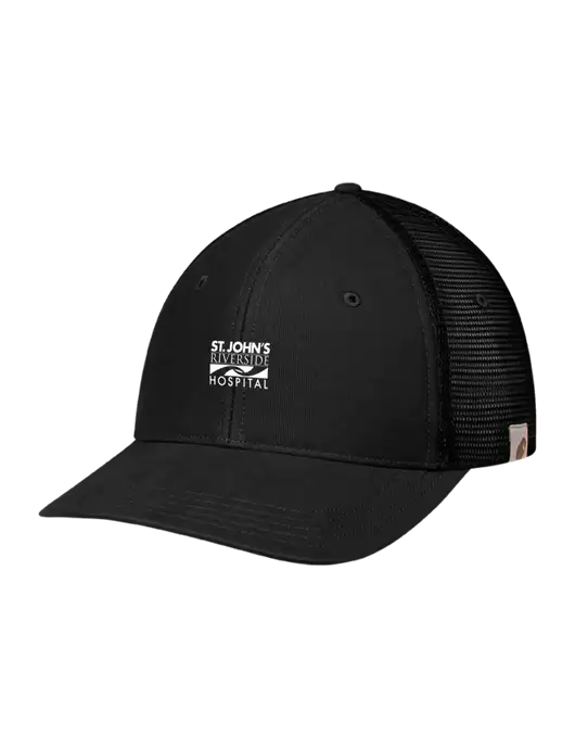 Carhartt Black Canvas Trucker Cap w/St. John's Riverside Logo