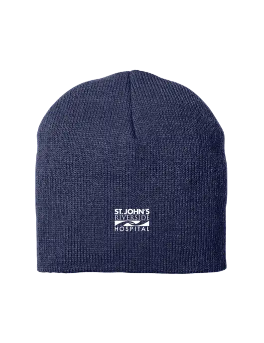 Dark Navy Beanie Cap w/St. John's Riverside Logo