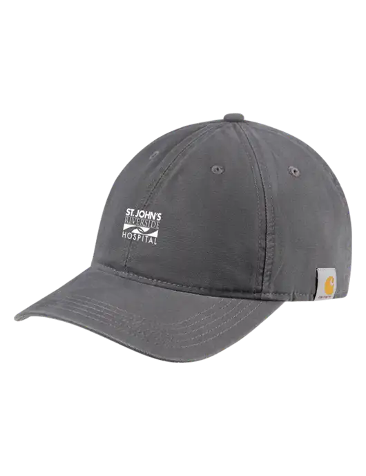 Carhartt Dark Grey Cotton Canvas Cap w/St. John's Riverside Logo