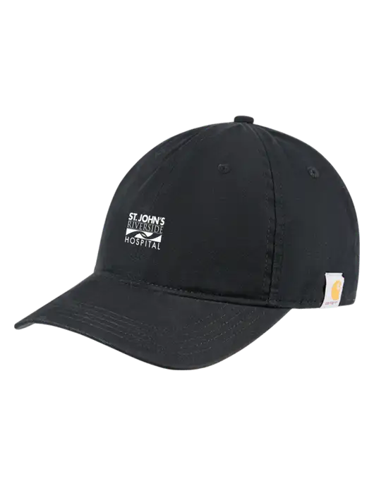 Carhartt Black Cotton Canvas Cap w/St. John's Riverside Logo