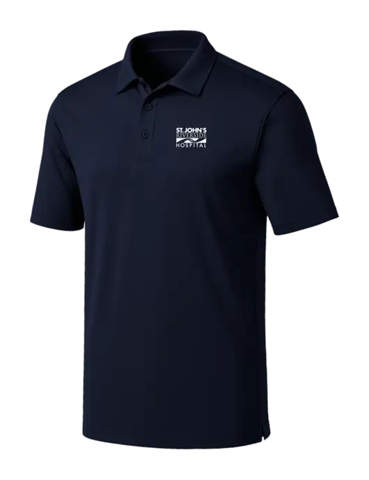 Navy Silk Touch Performance Polo w/St. John's Riverside Logo