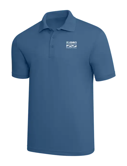 Slate Blue PosiCharge RacerMesh Polo w/St. John's Riverside Logo