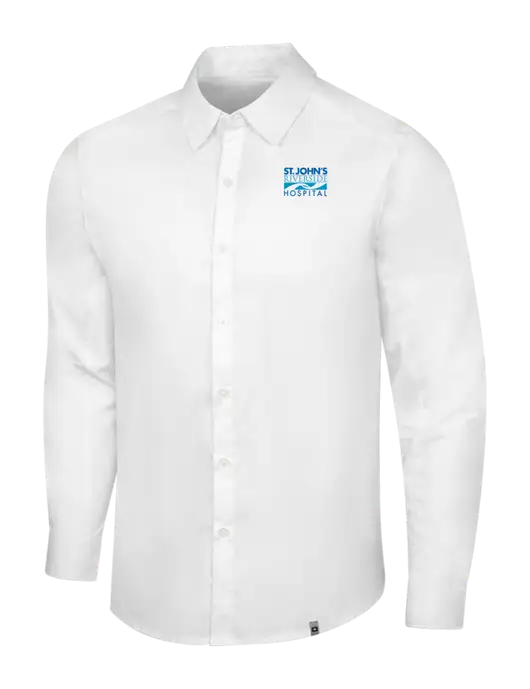 OGIO White Commuter Woven Shirt w/St. John's Riverside Logo