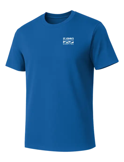 Allmade Royal Blue Organic Cotton Tee w/St. John's Riverside Logo
