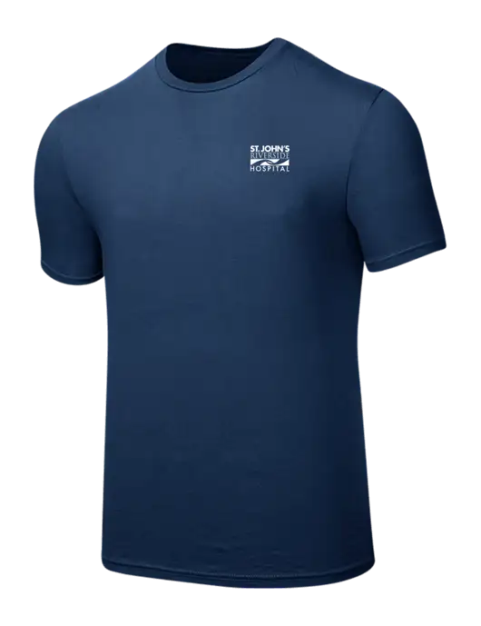 Seriously Soft Deep Slate Blue T-Shirt w/St. John's Riverside Logo