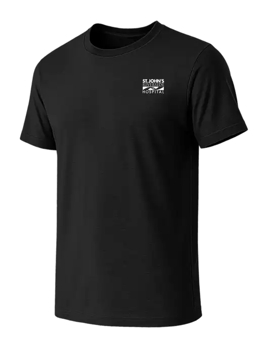 BELLA+CANVAS Black CVC Short Sleeve Tee w/St. John's Riverside Logo