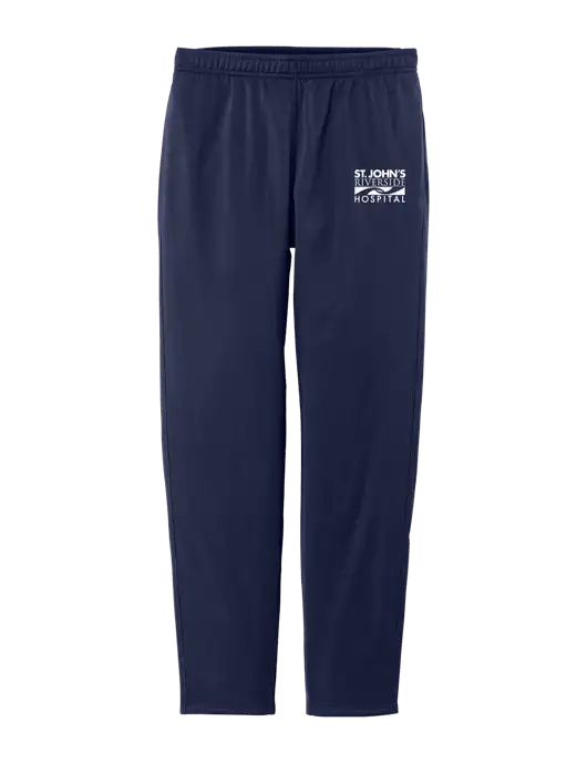 Womens Tricot Navy Track Jogger w/St. John's Riverside Logo