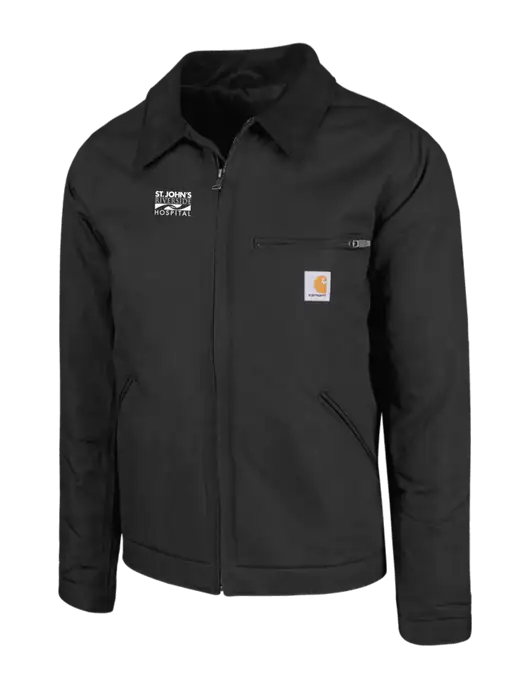 Carhartt Black Duck Detroit Jacket w/St. John's Riverside Logo