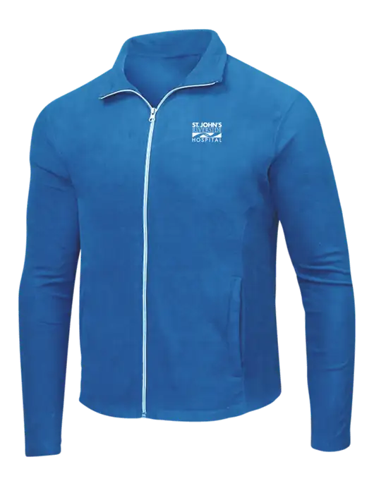 Light Royal Microfleece Jacket w/St. John's Riverside Logo