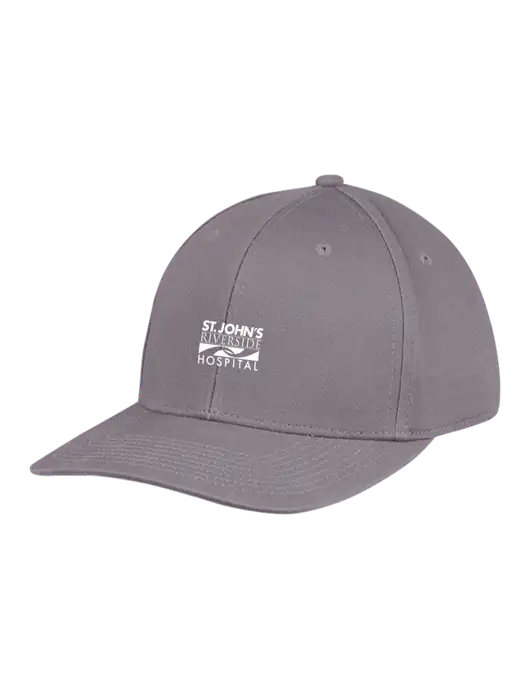 Premium Modern Structured Twill Charcoal Snapback Cap w/St. John's Riverside Logo