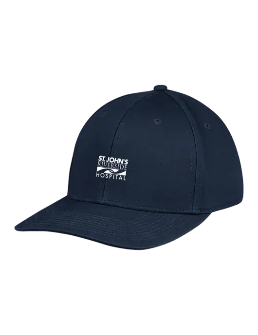Premium Modern Structured Twill Navy Snapback Cap w/St. John's Riverside Logo