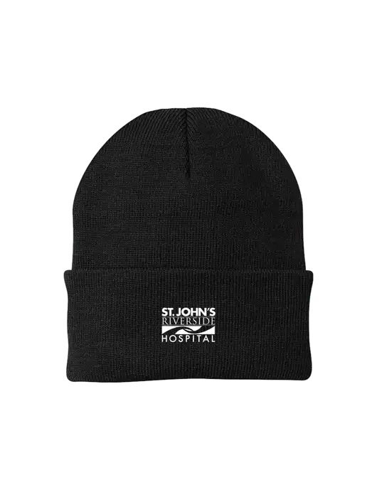Black Knit Cap w/St. John's Riverside Logo