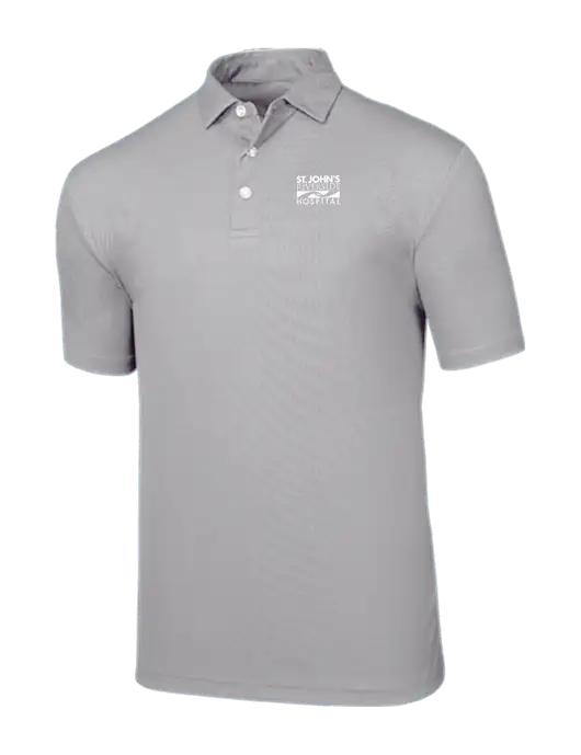 Callaway Birdseye Light Grey Polo w/St. John's Riverside Logo