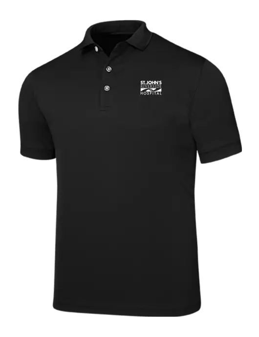 Callaway Ottoman Black Polo w/St. John's Riverside Logo