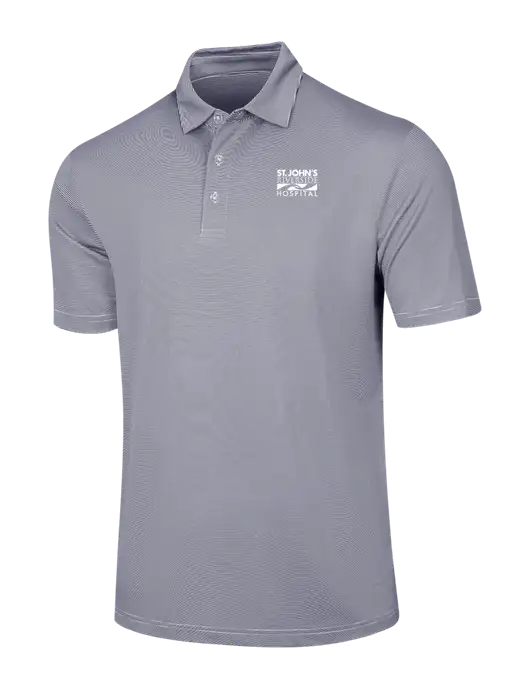 Callaway Navy Fine Line Stripe Polo w/St. John's Riverside Logo