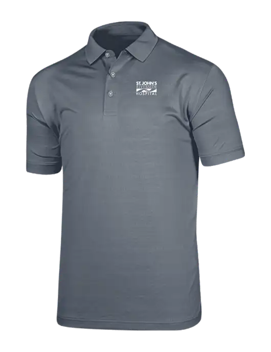 Callaway Vibrant Light Grey Ventilated Polo w/St. John's Riverside Logo