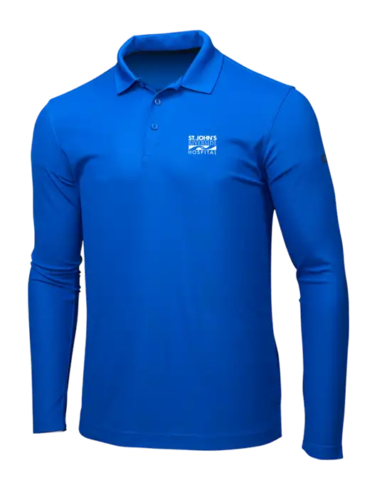 OGIO Royal Blue Caliber 2.0 Long Sleeve Polo w/St. John's Riverside Logo
