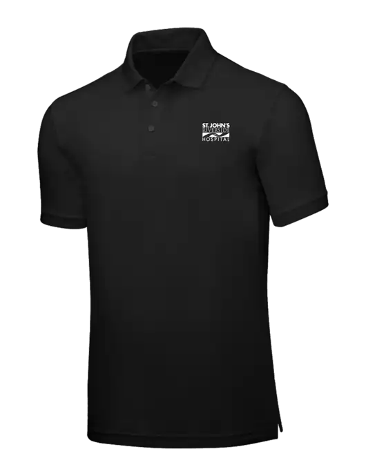 Black Core Classic Pique w/St. John's Riverside Logo