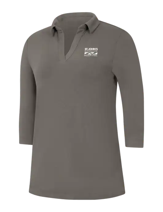 Womens Dark Grey Luxe Knit Tunic w/St. John's Riverside Logo
