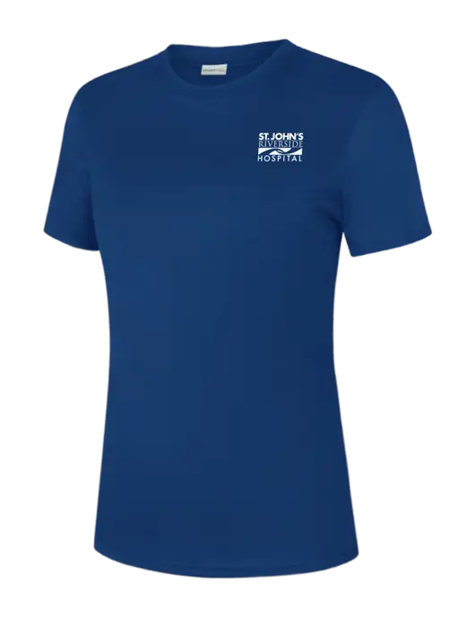 Womens Royal PosiCharge Competitor Tee w/St. John's Riverside Logo