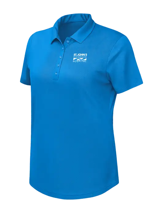 Callaway Womens Birdseye Dark Carolina Blue Polo w/St. John's Riverside Logo