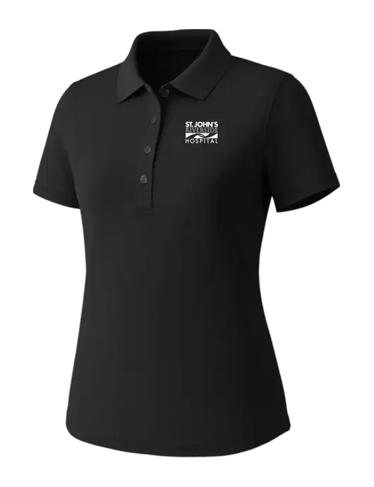 Callaway Womens Core Black Performance Polo w/St. John's Riverside Logo