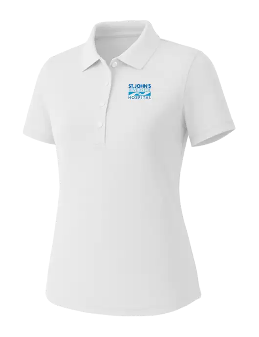 Callaway Womens Core Bright White Performance Polo w/St. John's Riverside Logo