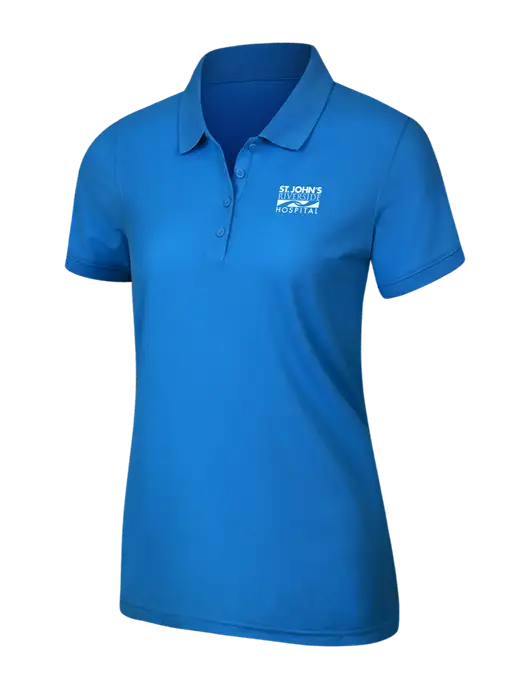 Light Royal Blue Womens Core Classic Pique Polo w/St. John's Riverside Logo
