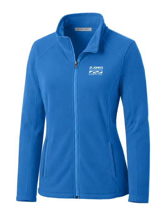 Light Royal Womens Microfleece Jacket w/St. John's Riverside Logo