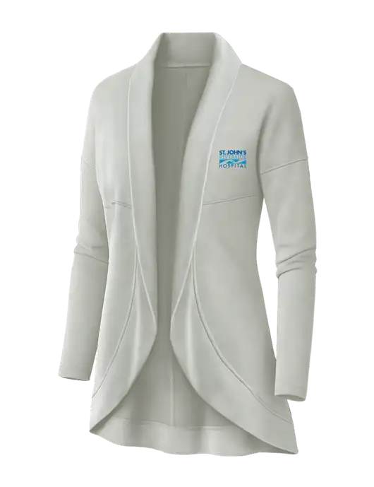 OGIO Ivory Snow Womens Luuma Cocoon Fleece w/St. John's Riverside Logo