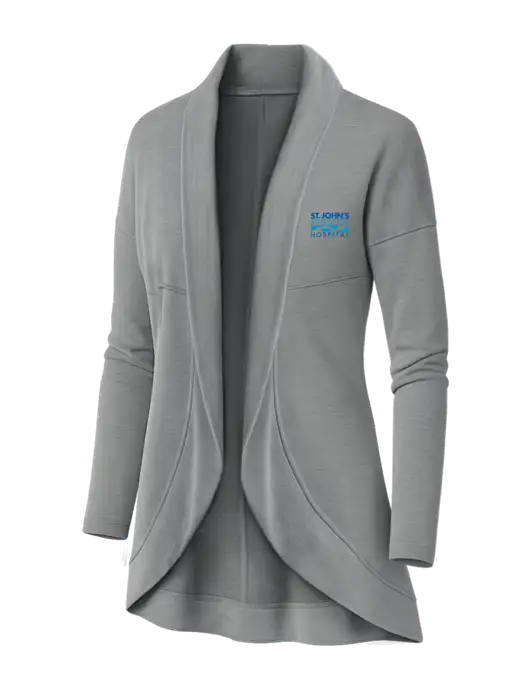 OGIO Light Grey Heather Womens Luuma Cocoon Fleece w/St. John's Riverside Logo