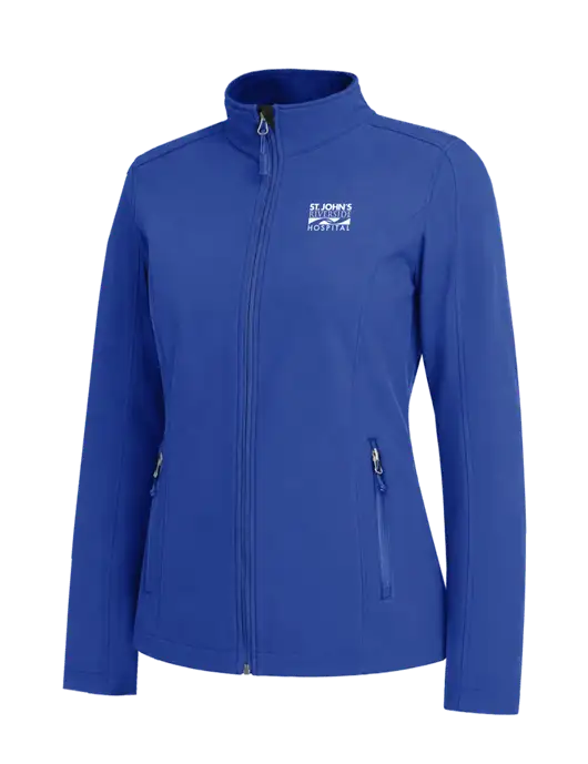 Dark Royal Womens Core Soft Shell Jacket w/St. John's Riverside Logo