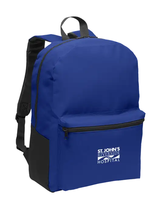 Casual Twilight Blue Lightweight Laptop Backpack w/St. John's Riverside Logo