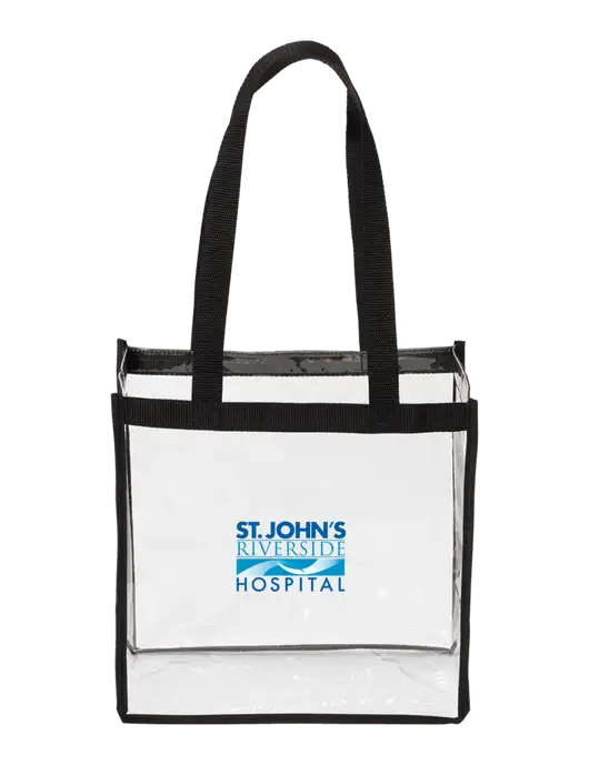 Clear Stadium Tote w/St. John's Riverside Logo