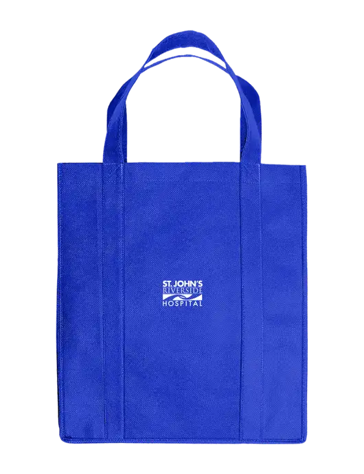 Eco Reusable Jumbo Royal Shopping Bag w/St. John's Riverside Logo