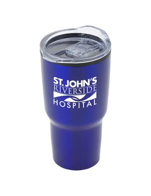 Odyssey Blue 30 oz Travel Tumbler w/St. John's Riverside Logo